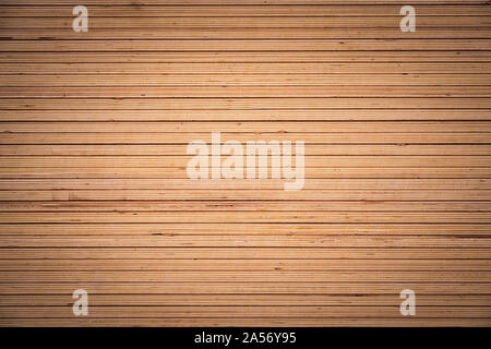 wooden slats, line aranged and horizontal designed background. Stock Photo