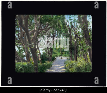 Villa Gamberaia, Settignano, Tuscany, Italy. Pathway Stock Photo