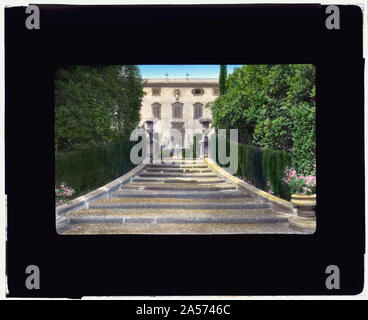 Villa La Pietra, via Bolognese, 120, Florence, Tuscany, Italy. Villa stairway Stock Photo