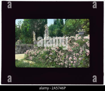 Villa La Pietra, via Bolognese, 120, Florence, Tuscany, Italy. Terrace wall Stock Photo