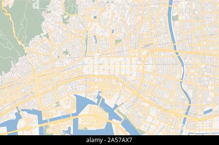 map of Hyogo prefecture of Japan and location on Japanese map Stock ...