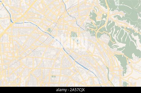 map of Ishikawa prefecture of Japan and location on Japanese map Stock ...