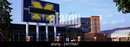 Stadium of a university, Michigan Stadium, University of Michigan, Ann Arbor, Michigan, USA Stock Photo