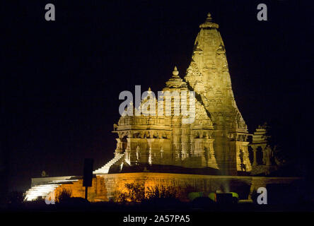 Temple in a town, Khajuraho, Chhatarpur District, Madhya Pradesh, India