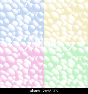 Colorful balls seamless pattern. Vector background made with gradient meshes. Background design for banner, poster, flyer, card, postcard, cover, broc Stock Vector