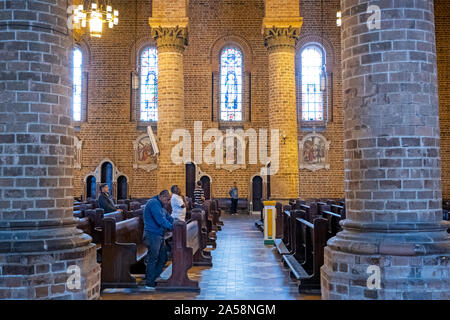 Catedral Basílica Metropolitana de Medellín, Cathedral, Medellín, Colombia Stock Photo