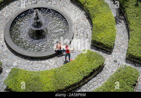 Courtyard of Palacio de la cultura, Rafael Uribe Uribe, Palace of Culture, Medellín, Colombia Stock Photo