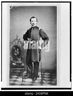 Unidentified Union officer, full-length portrait, standing,  facing front Stock Photo