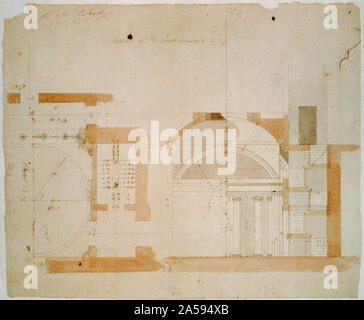 A detailed floor plan of the United States Capitol, showing its ...