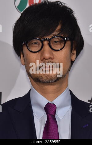 Cologne, Germany. 15th Oct, 2019. the Japanese games developer Hideo Kojima comes to the Film Festival Cologne Awards, the highlight of the international film and television festival. Credit: Horst Galuschka/dpa/Alamy Live News Stock Photo