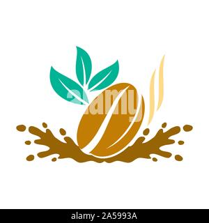 Coffee Logo Template Vector Icon Illustration Design Isolated Stock Vector
