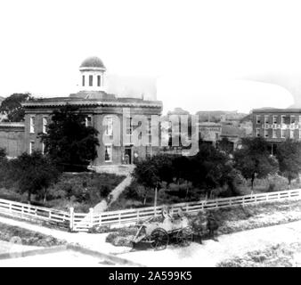 California History - The Court House, Napa City, Napa County ca. 1866 Stock Photo