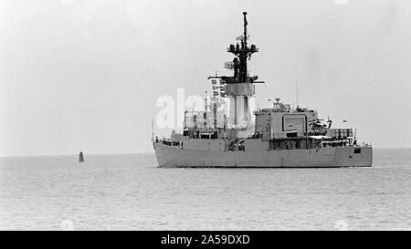 1979 - A Port Quarter View Of The Frigate Uss Trippe (ff-1075) As The 