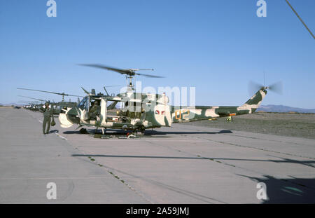 US ARMY / United States Army Bell JUH-1H - Aggressor Unit National Training Centre Stock Photo