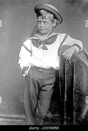 King George as young boy, 1870 Stock Photo