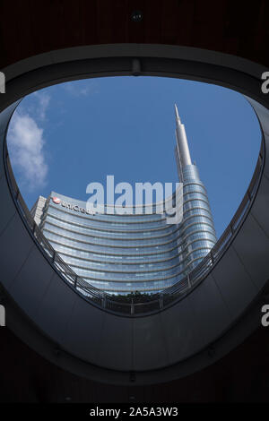 Unicredit tower in the business district of Porta Nuova in Milan Stock Photo
