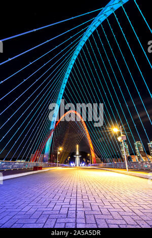 One of the landmarks of Daejeon in Korea is the Expo bridge connecting ...