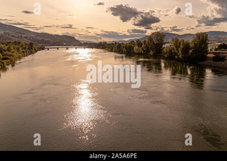 View on Kamloops Canada BC Stock Photo