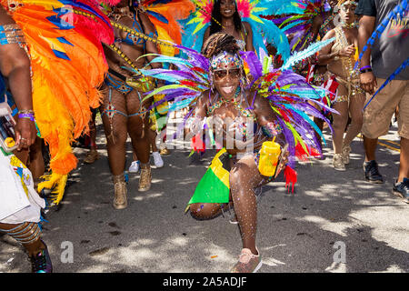 Parade of carnival bands at Miami carnival for 2019; Event was held at  Miami Dade County fair and Expo Grounds on the 13th of October 2019 Stock  Photo - Alamy