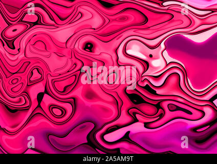 Abstract hot pink, violet red and dark magenta colorfulwaves digitally generated Stock Photo