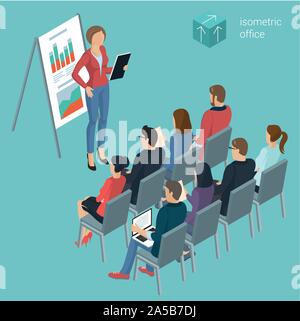 Business employee coaching Stock Vector