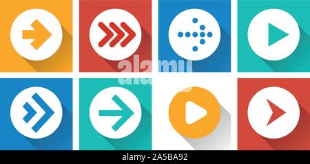 vector arrow icons Stock Vector