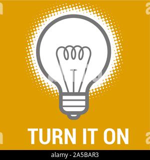 retro electric bulb Stock Vector
