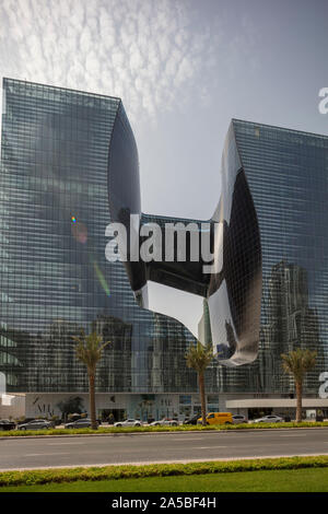 Opus mixed use offices, hotel and residences, by Zaha Hadid, Dubai, United Arab Emirates Stock Photo