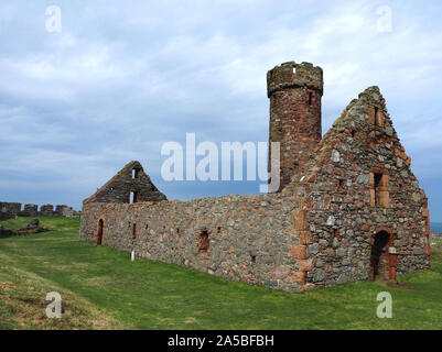 Ruins of Peel Castle, Isle of Man, UK Stock Photo