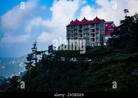 Beautiful Homes in Shimla Himachal Pradesh Stock Photo