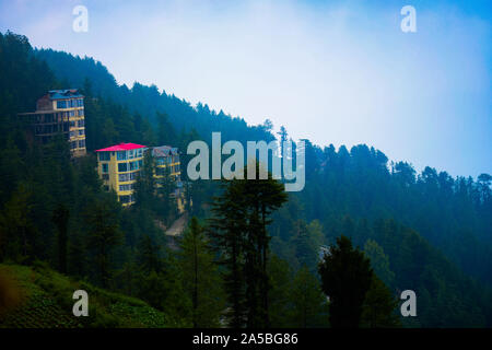 Beautiful Homes in Shimla Himachal Pradesh Stock Photo