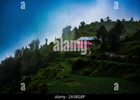 Beautiful Homes in Shimla Himachal Pradesh Stock Photo