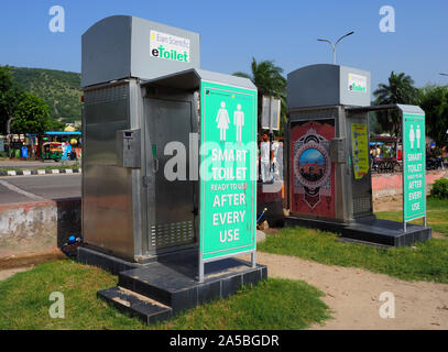 Eram Scientific Toilet. The eToilet is a pre-fabricated public toilet, India Stock Photo