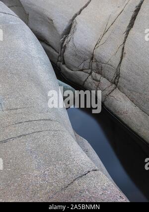 A Cascade between rocks in a beach in the North of Portugal - long ...