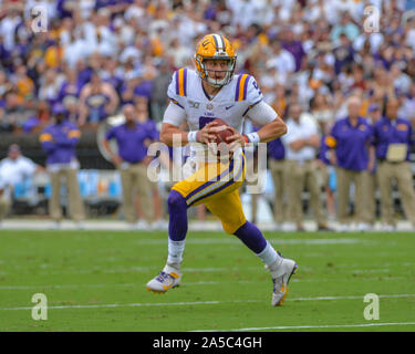 Starkville, MS, USA. 19th Oct, 2019. LSU tackle, Tyler Shelvin (72) during  the NCAA football game between the LSU Tigers and the Mississippi State  Bulldogs at Davis Wade Stadium in Starkville, MS. Credit: Kevin  Langley/CSM/Alamy Live News Stock Photo