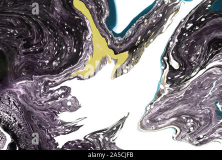 Visual modern pop art. Riot of colors on paper. Super bright background. Abstract surrealism. Expression of paint. Cartoon style backdrop. Handmade wa Stock Photo
