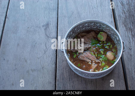 Spicy noodles Falls , put the Pinto. Stock Photo