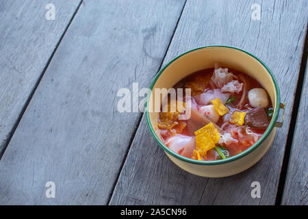 Noodle Yentafo, put the Pinto Stock Photo