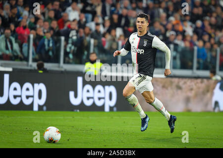 Turin, Italy. 19th Oct, 2019. Cristiano Ronaldo of Juventus during the Serie A match between Juventus and Bologna at the Juventus Stadium, Turin, Italy on 19 October 2019. Photo by Fabrizio Carabelli. Editorial use only, license required for commercial use. No use in betting, games or a single club/league/player publications. Credit: UK Sports Pics Ltd/Ģ����ý Live News Stock Photo