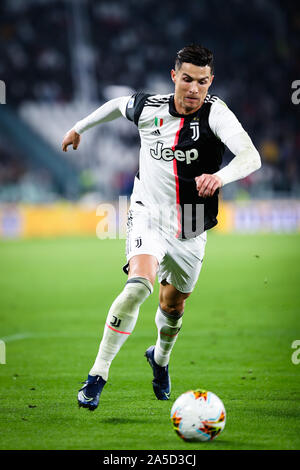 Turin, Italy. 19th Oct, 2019. Cristiano Ronaldo of Juventus during the Serie A match between Juventus and Bologna at the Juventus Stadium, Turin, Italy on 19 October 2019. Photo by Fabrizio Carabelli. Editorial use only, license required for commercial use. No use in betting, games or a single club/league/player publications. Credit: UK Sports Pics Ltd/Ģ����ý Live News Stock Photo