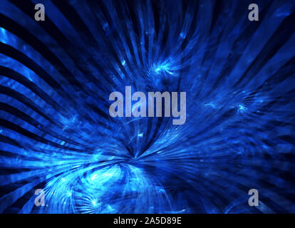 Dynamic curves ands blur pattern. Fractal graphics. Science and technology concept. Stock Photo