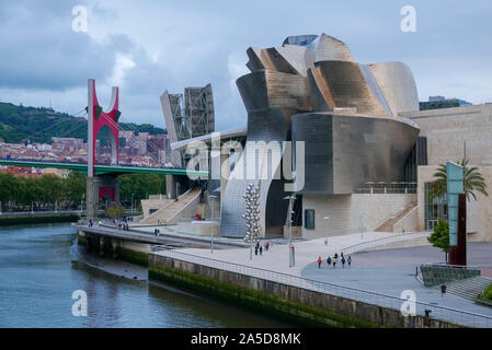 Guggenheim Museum in Bilbao, Spain, Europe Stock Photo