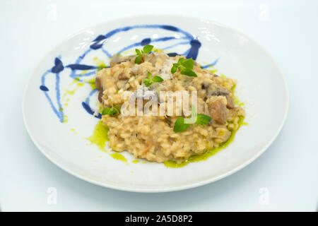 Mushroom risotto Stock Photo