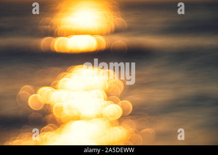 Sea surface blink bokeh. Element of design Stock Photo