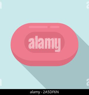 Soap icon. Flat illustration of soap vector icon for web design Stock Vector