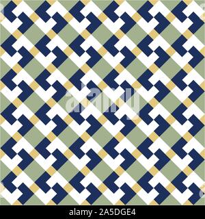 Colorful abstract seamless geometrical tiles pattern Stock Vector