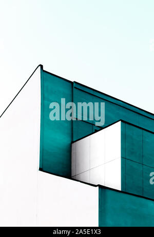 simple shape modern design building detail view Stock Photo