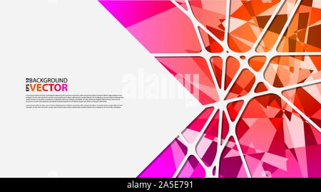 Abstract geometric background with polygons. Infographic composition with geometric shapes. Vector illustration for business presentations Stock Vector