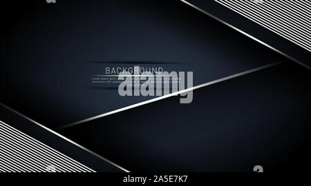 Dark blue background that overlaps with a line. Vector illustration in EPS 10 Stock Vector