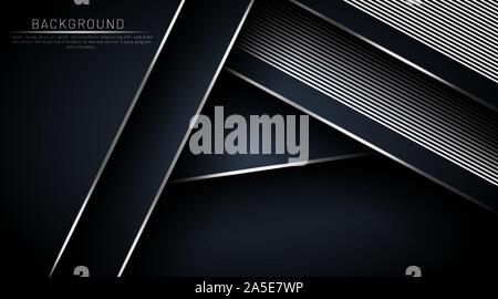 Dark blue background that overlaps with a line. Vector illustration in EPS 10 Stock Vector
